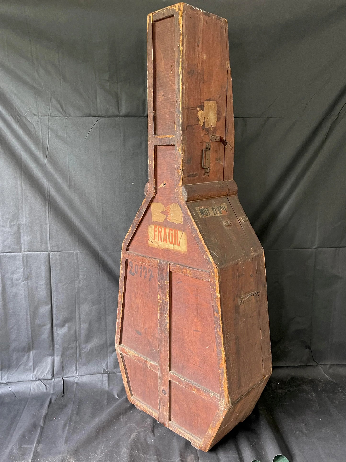 1920s Shipping Case for a Double Bass, from Sth America