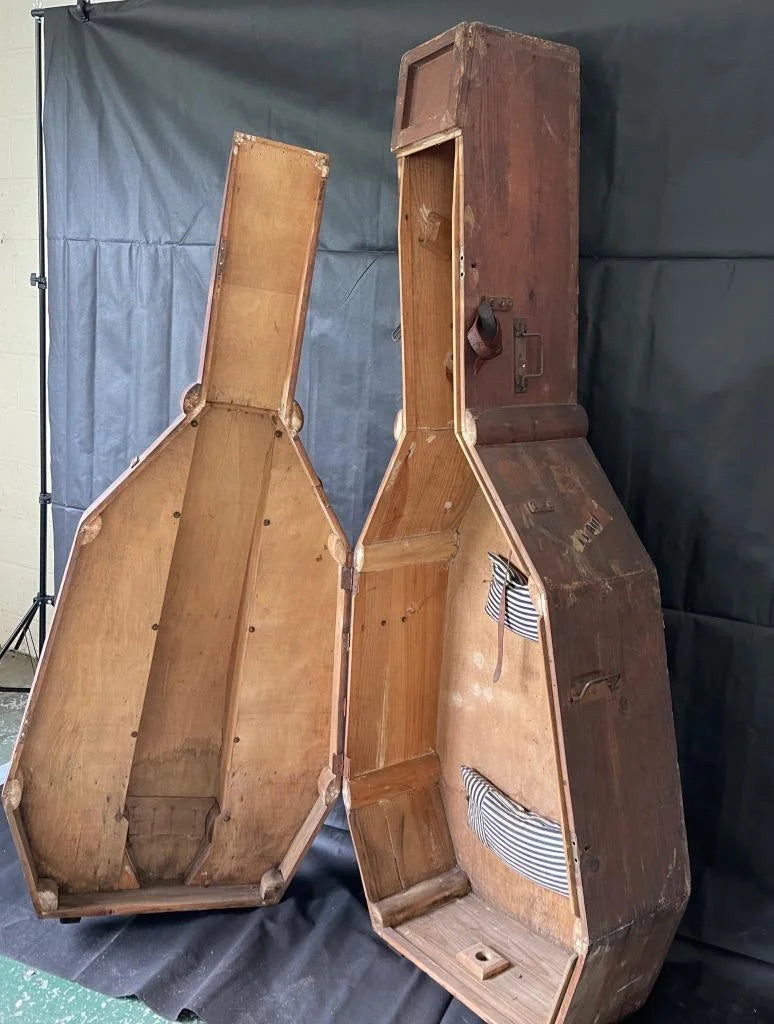 1920s Shipping Case for a Double Bass, from Sth America