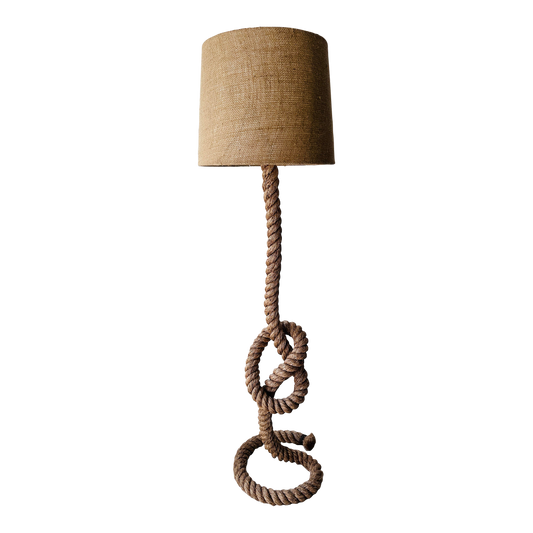 20th C Nautical Rope Floor Lamp