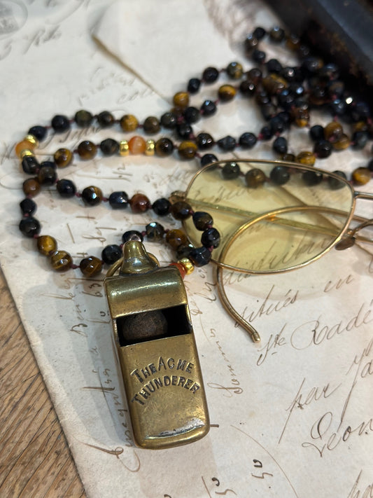 Vintage English Policeman's Whistle on Gem Strand