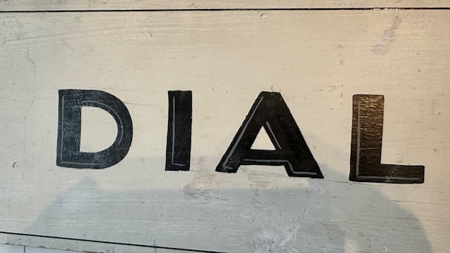 Vintage Wooden Sign, Home of Dial a Prayer