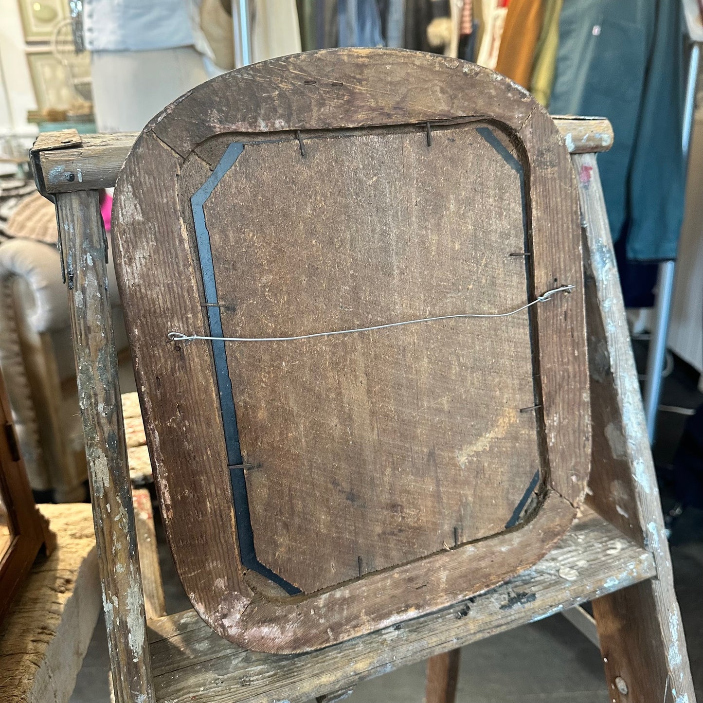 Small French 19th C Mirror with Original Glass