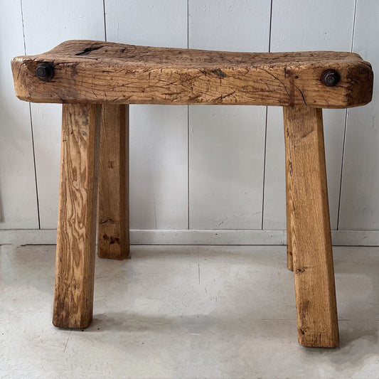 Rustic French Butchers Table, 19th Century, Side Table