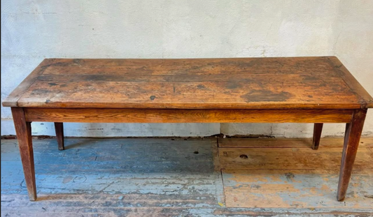 French 19th C Dining Table, farmhouse table