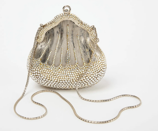 A stunning Judith Leiber Crystal Chatelaine Minaudiere