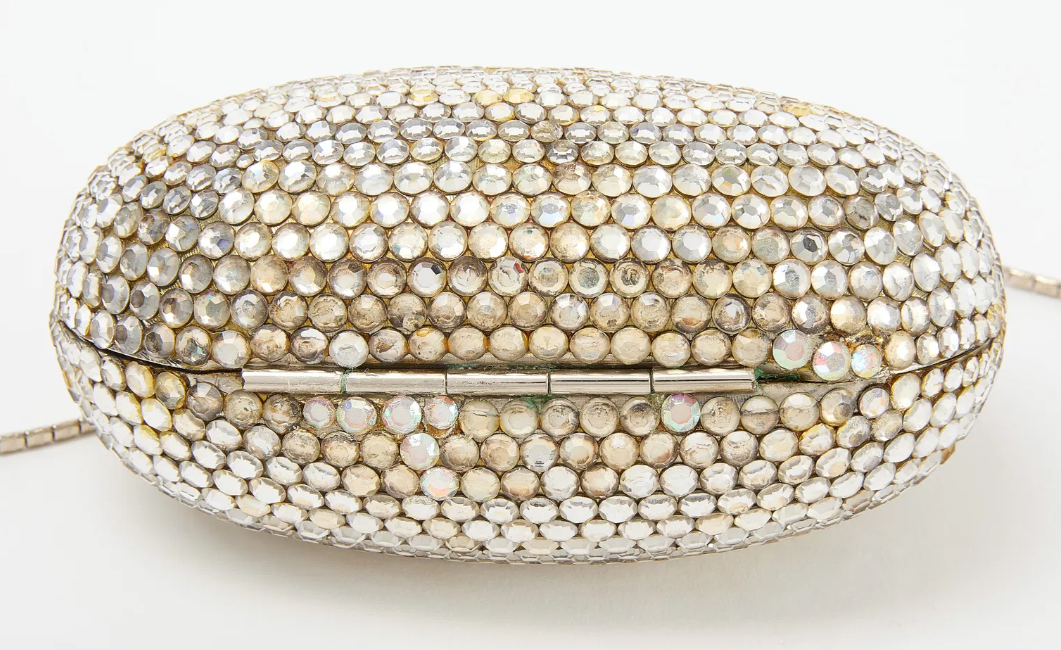 A stunning Judith Leiber Crystal Chatelaine Minaudiere