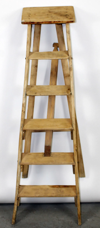 Early 20th Century French Pine Ladder