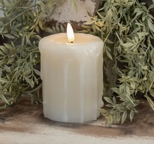 Faux Battery Pillar Candle