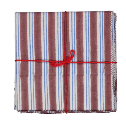 Cotton Napkins, Sets of Four, 18 x 18