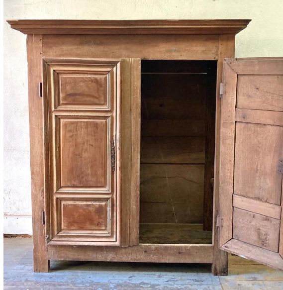 Early 19th Century French Pine Armoire of Small Proportions