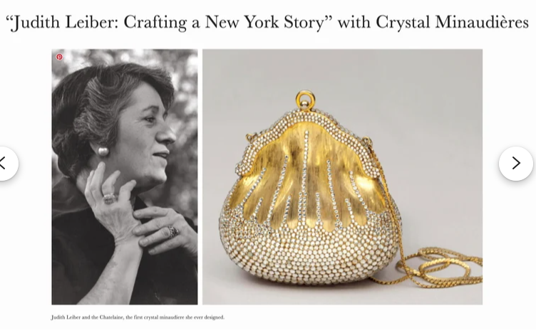 A stunning Judith Leiber Crystal Chatelaine Minaudiere