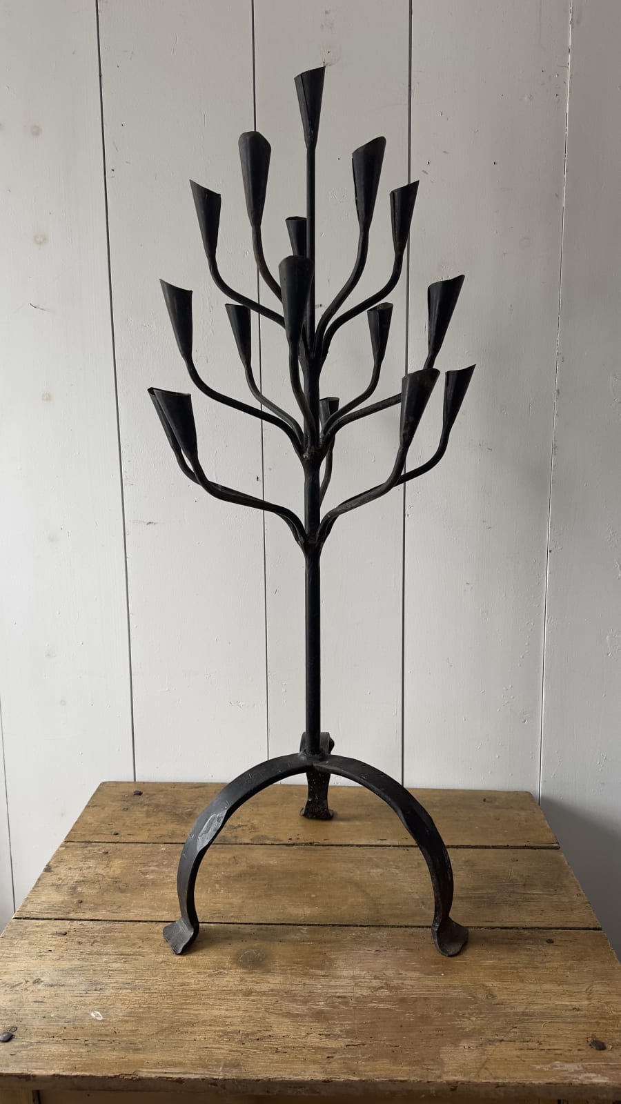 Impressive 16 Arm Wrought Iron Candelabra