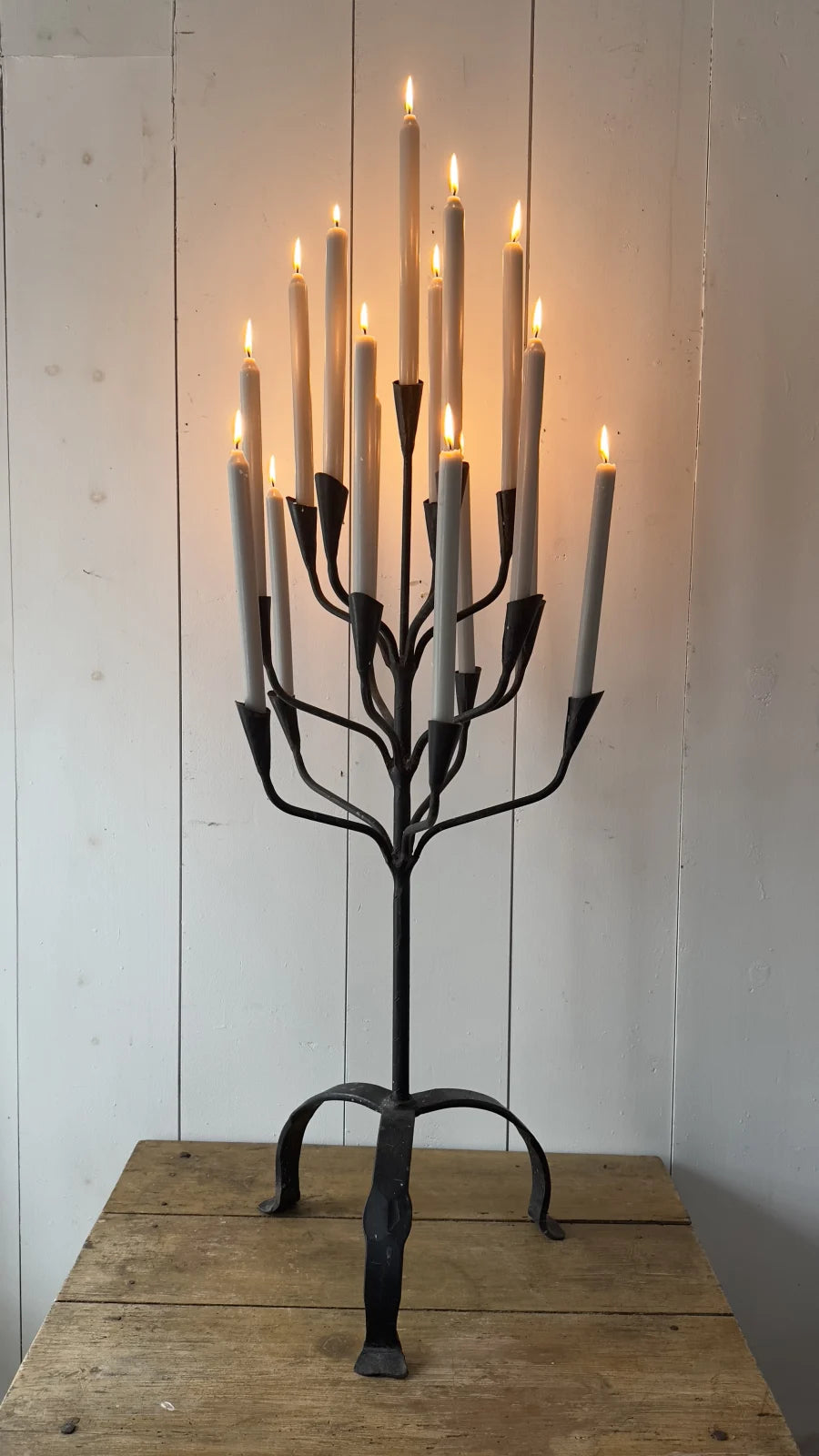 Impressive 16 Arm Wrought Iron Candelabra