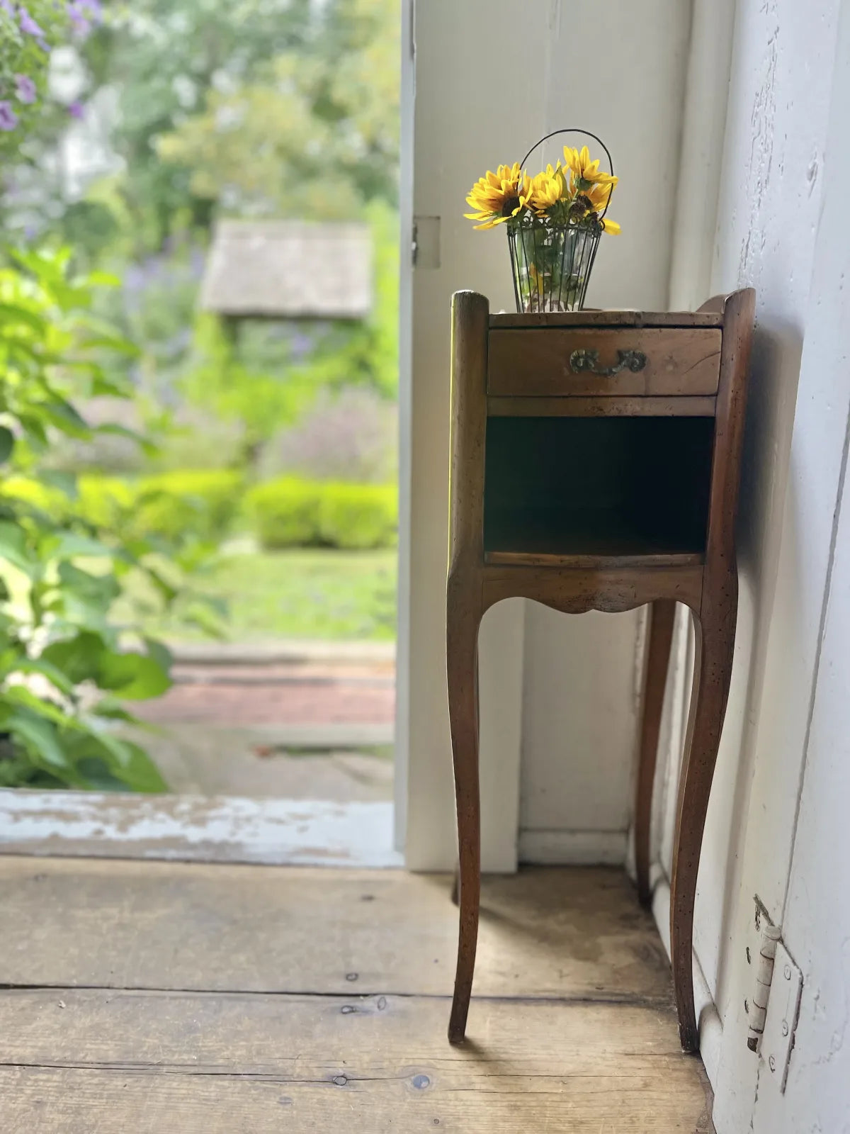 Single French Louis XVI Style Side Table with Drawer. c 1880