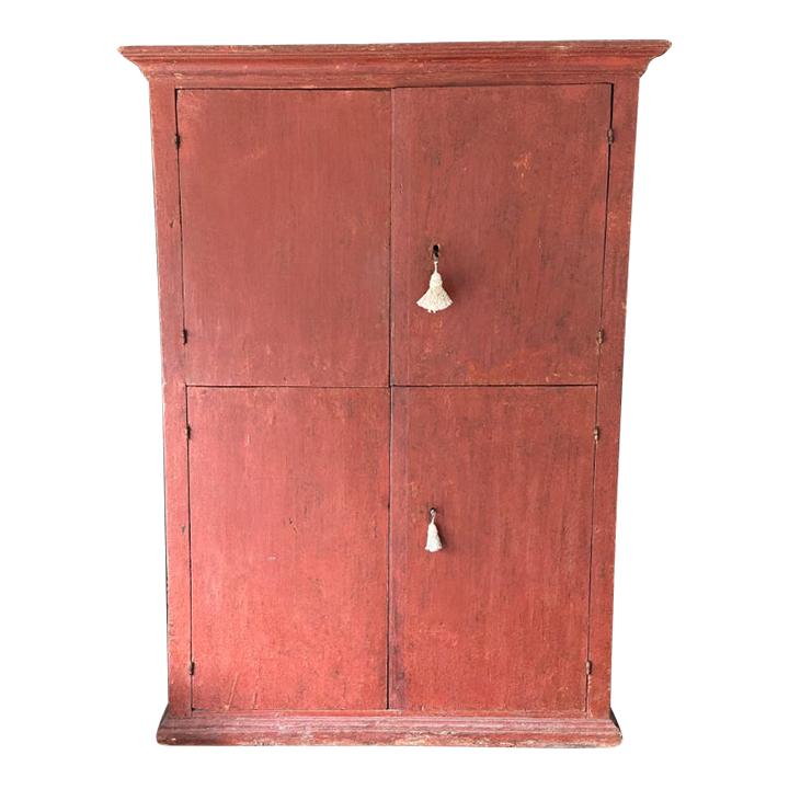 18th C Italian Painted Country Cupboard