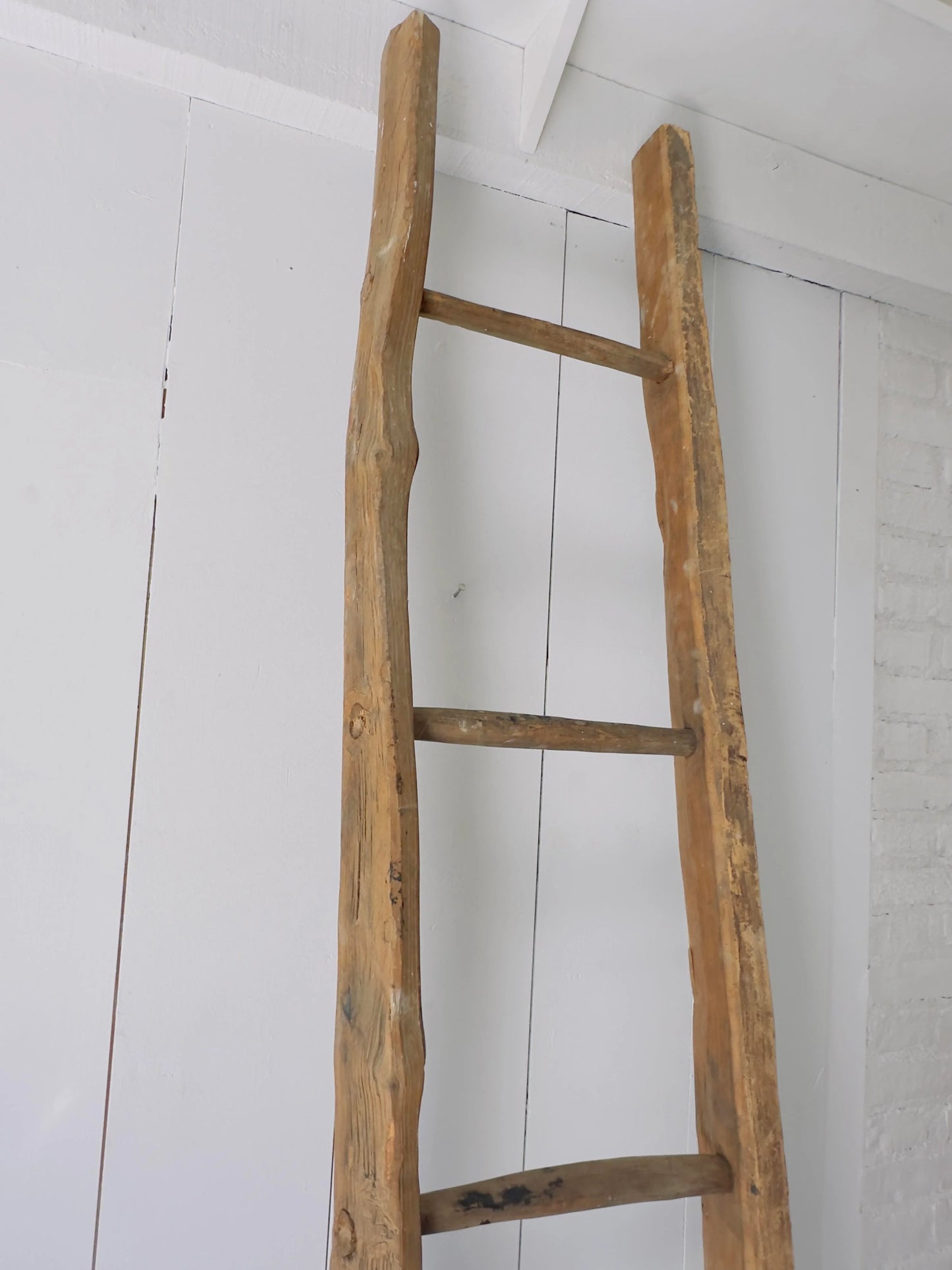 Late 19th Century Rustic Handmade Ladder