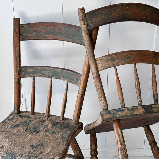 Pair of Rustic Side Chairs, c 1900