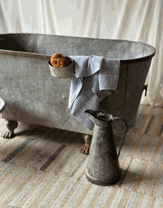 Vintage Zinc Bath