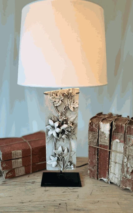 19th C Plaster Molding made into Table Lamps